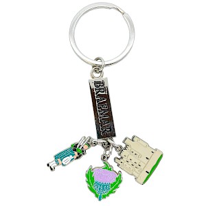 3 Charm Printed Keyring Thumbnail