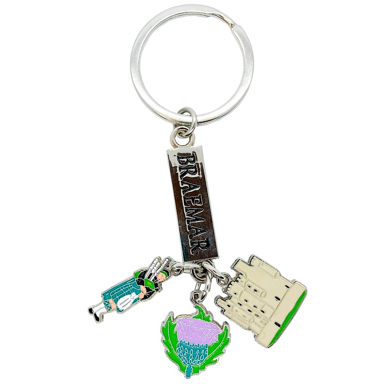 3 Charm Printed Keyring