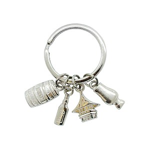 4 Charm Silver Keyring Thumbnail