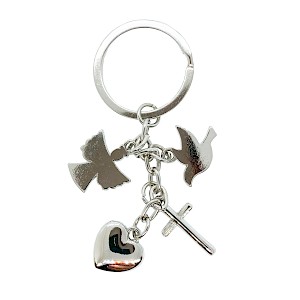 4 Charm Silver Keyring Thumbnail