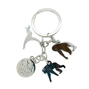 4 Charm Silver Keyring Thumbnail