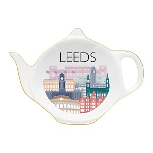 Ceramic Teabag Tidy with Gold Rim Thumbnail